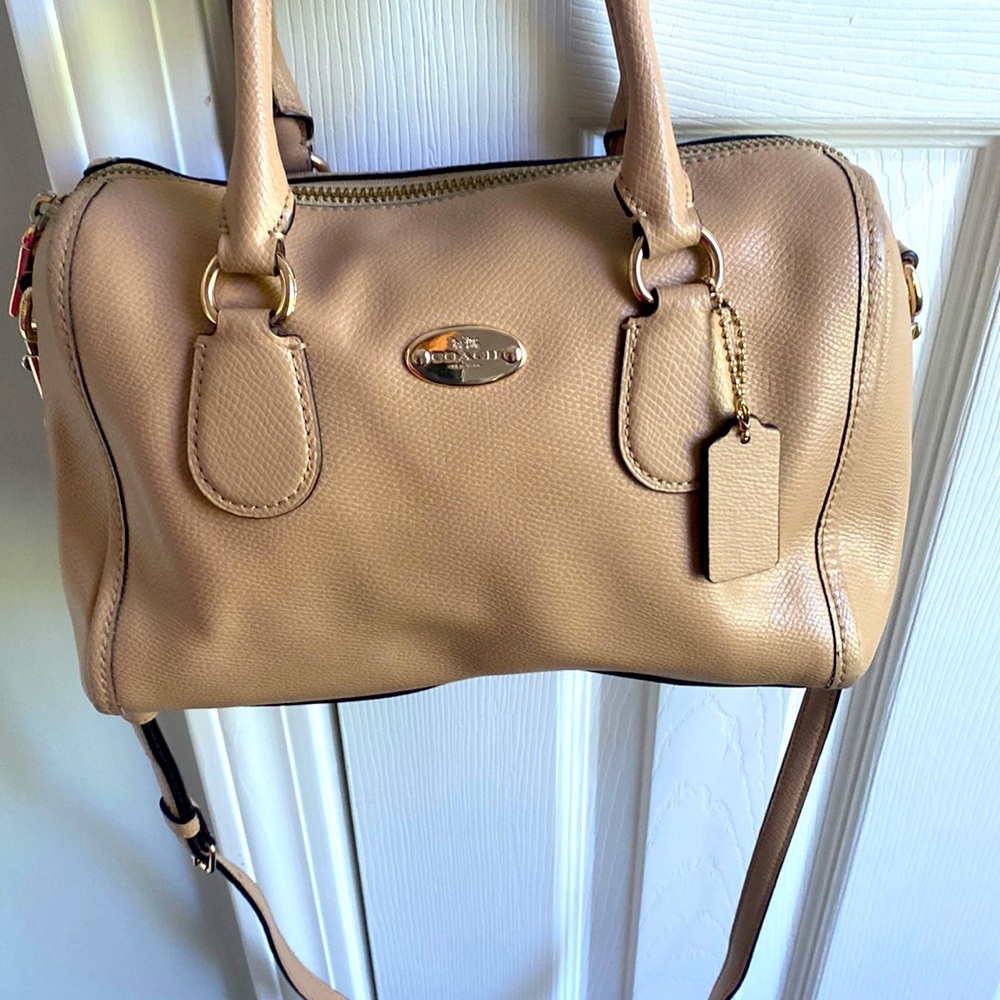 Tan Coach bag